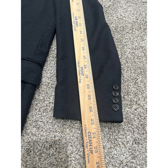 Lauren Ralph Lauren Wool Cashmere Blazer Charcoal Grey Sport Coat Made in Canada - Picture 7 of 11